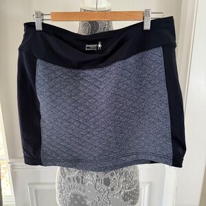 Smartwool Diamond Peak Quilted Skirt size L - Dark Navy/Heather